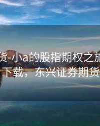 东兴期货-小a的股指期权之旅(银奖) 下载，东兴证券期货