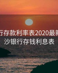 长沙银行存款利率表2020最新版，长沙银行存钱利息表