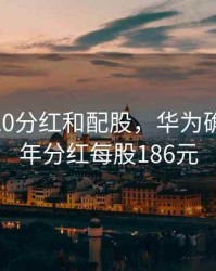 华为2020分红和配股，华为确定2020年分红每股186元