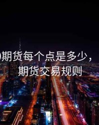 沪深300期货每个点是多少，沪深300期货交易规则