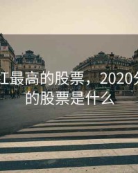 2020分红最高的股票，2020分红最高的股票是什么