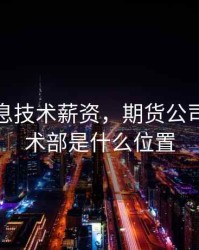 期货信息技术薪资，期货公司信息技术部是什么位置