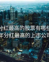 2020年分红最高的股票有哪些，2020年分红最高的上市公司