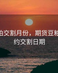 期货豆粕交割月份，期货豆粕2105合约交割日期