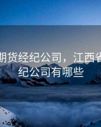 江西省期货经纪公司，江西省期货经纪公司有哪些