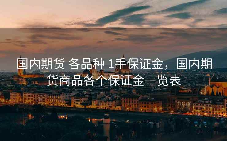 国内期货 各品种 1手保证金，国内期货商品各个保证金一览表